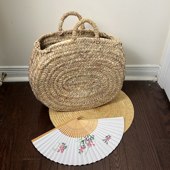 Vintage Cottagecore Bali Straw Bag - Picture 10 of 13